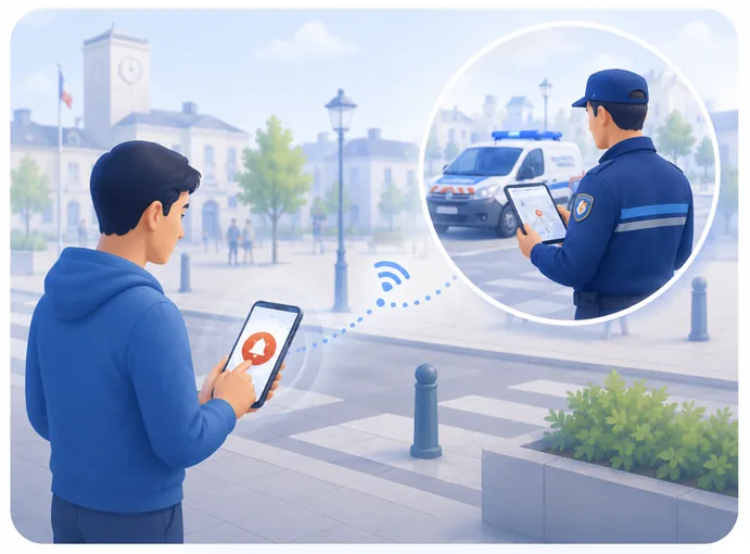Illustration du module GéoClic Alerte