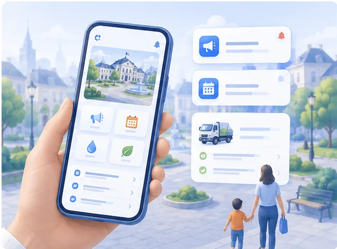 Illustration de l'application citoyenne GéoClic City