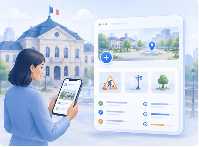 Illustration du portail citoyen GéoClic